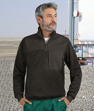 Maglione zip corta